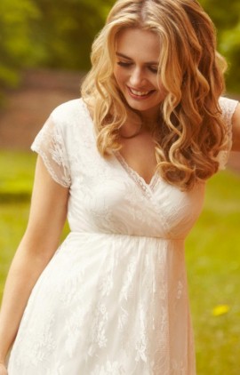 krátky rukáv - Evangeline svadobné šaty krajkové