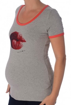 Queen Mum - Funky kiss tričko pre tehotné