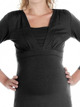 Queen Mum - Laura tehotenské šaty na kojenie čierne