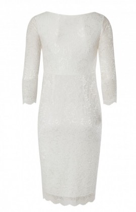 smotanové - Chloe tehotenské svadobné šaty krátke