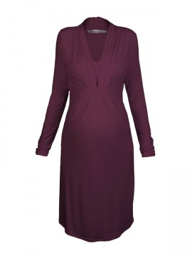 Queen Mum - Chestnut tehotenské šaty na kojenie 