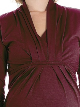 Queen Mum - Chestnut tehotenské šaty na kojenie 