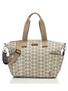 Evy floral dot grey taška na prebaľovanie