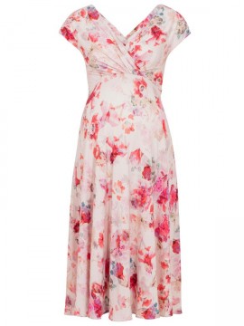 English Rose - Tehotenské kvetinové šaty slávnostné