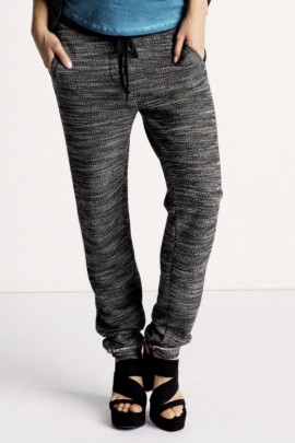 tehotenské nohavice tepláky - Pants jersey black