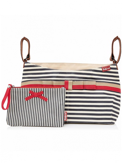 Prebaľovacia taška Babymel stroller organizer navy stripe
