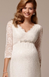 Chloe tehotenské svadobné šaty krátke