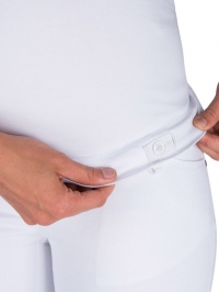 Superskinny tehotenské nohavice biele