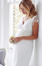 Imogen tehotenské svadobné šaty krátke