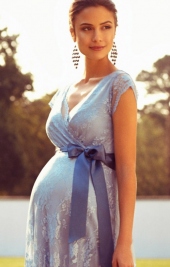 Eden dusk blue tehotenské šaty na svadbu