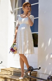 Verona krátke svadobné tehotenské šaty