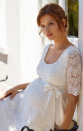 Verona krátke svadobné tehotenské šaty