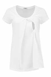 GOTS tričko na dojčenie z bio bavlny biele