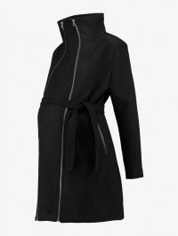 Tehotenský kabát čierny